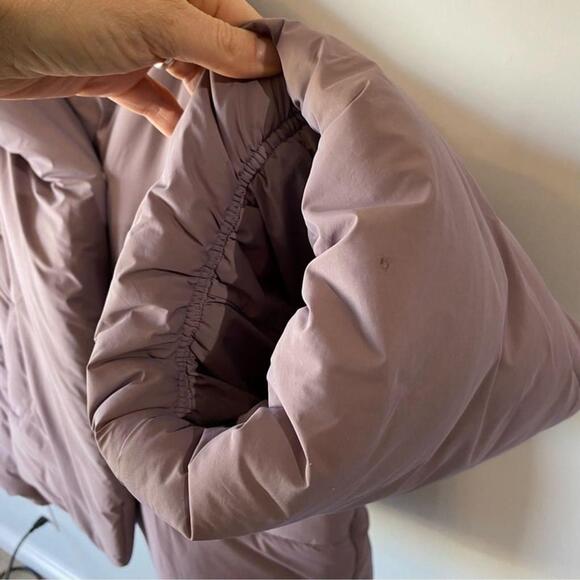 Lululemon hooded insulated wrap size 14 Heathered light orbit Primaloft 2023 - Picture 15 of 15